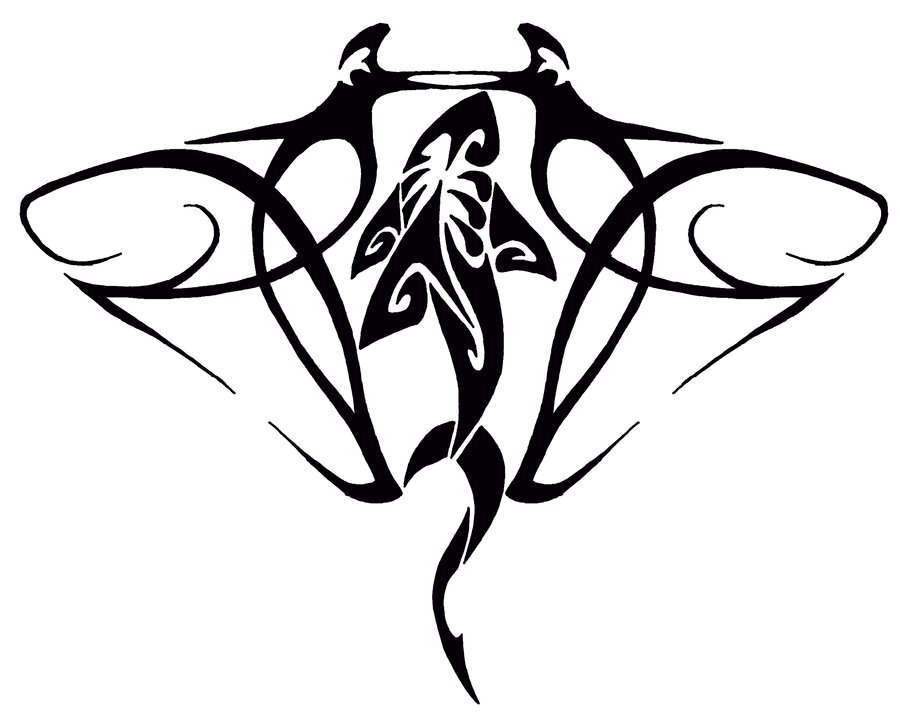 manta ray stingray tattoo