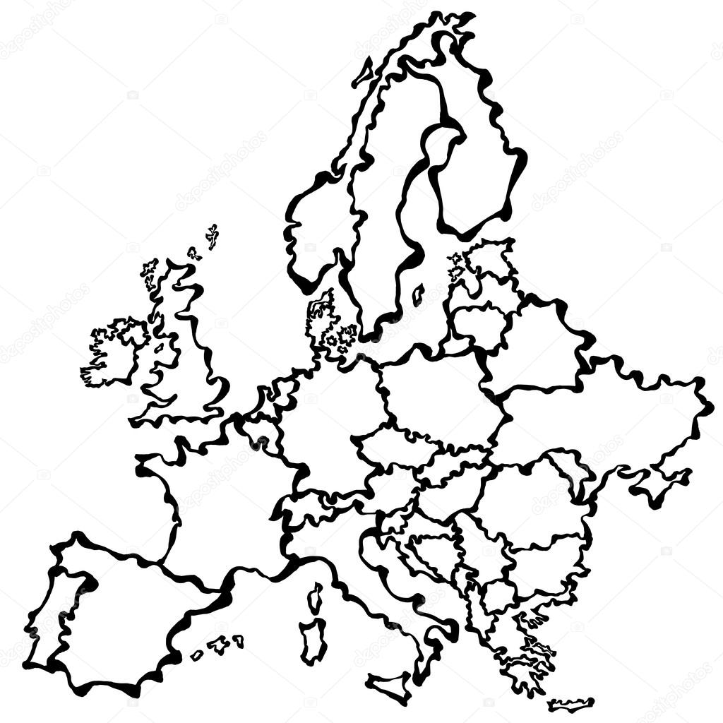 Map Of Europe Drawing at GetDrawings Free download