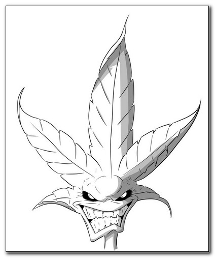 Marijuana Leaf Drawing Step By Step at GetDrawings Free