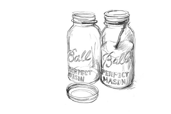 Mason Jar Drawing at GetDrawings | Free download