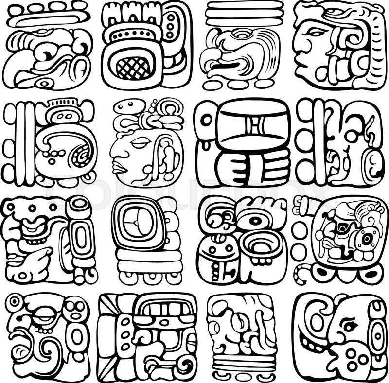 mayan glyphs one