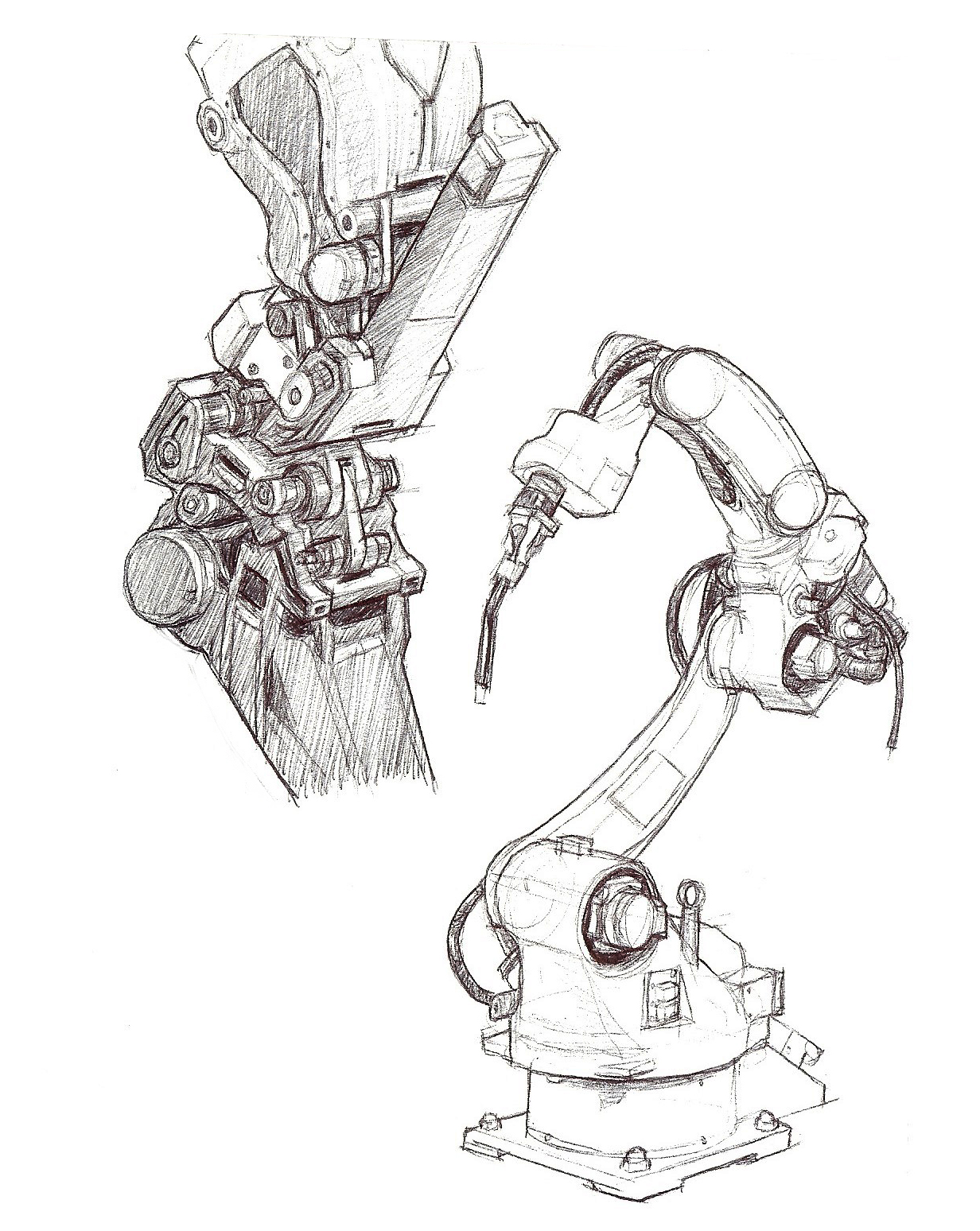 Mechanical Arm Drawing at GetDrawings | Free download