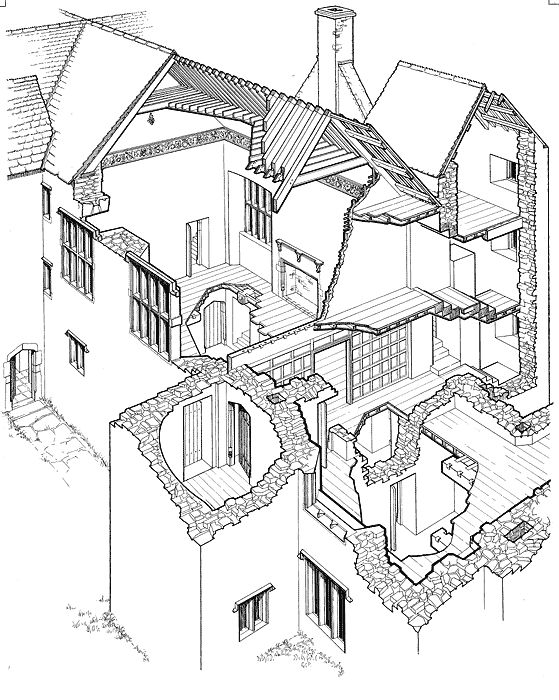 Medieval House Drawing at GetDrawings | Free download