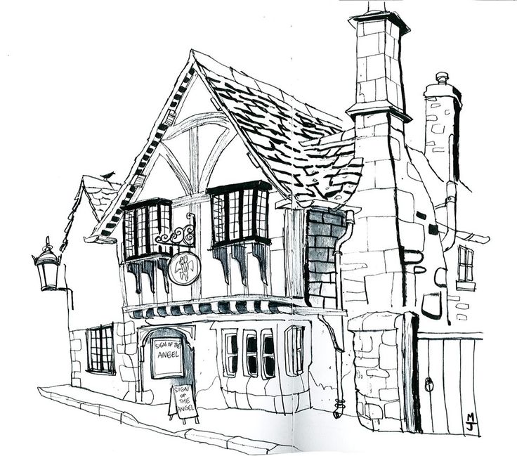 Medieval House Drawing at GetDrawings | Free download