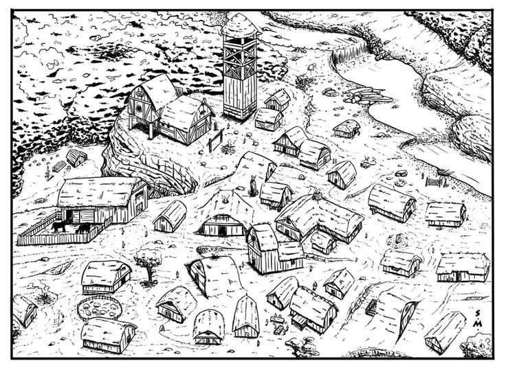 medieval-town-drawing-at-getdrawings-free-download