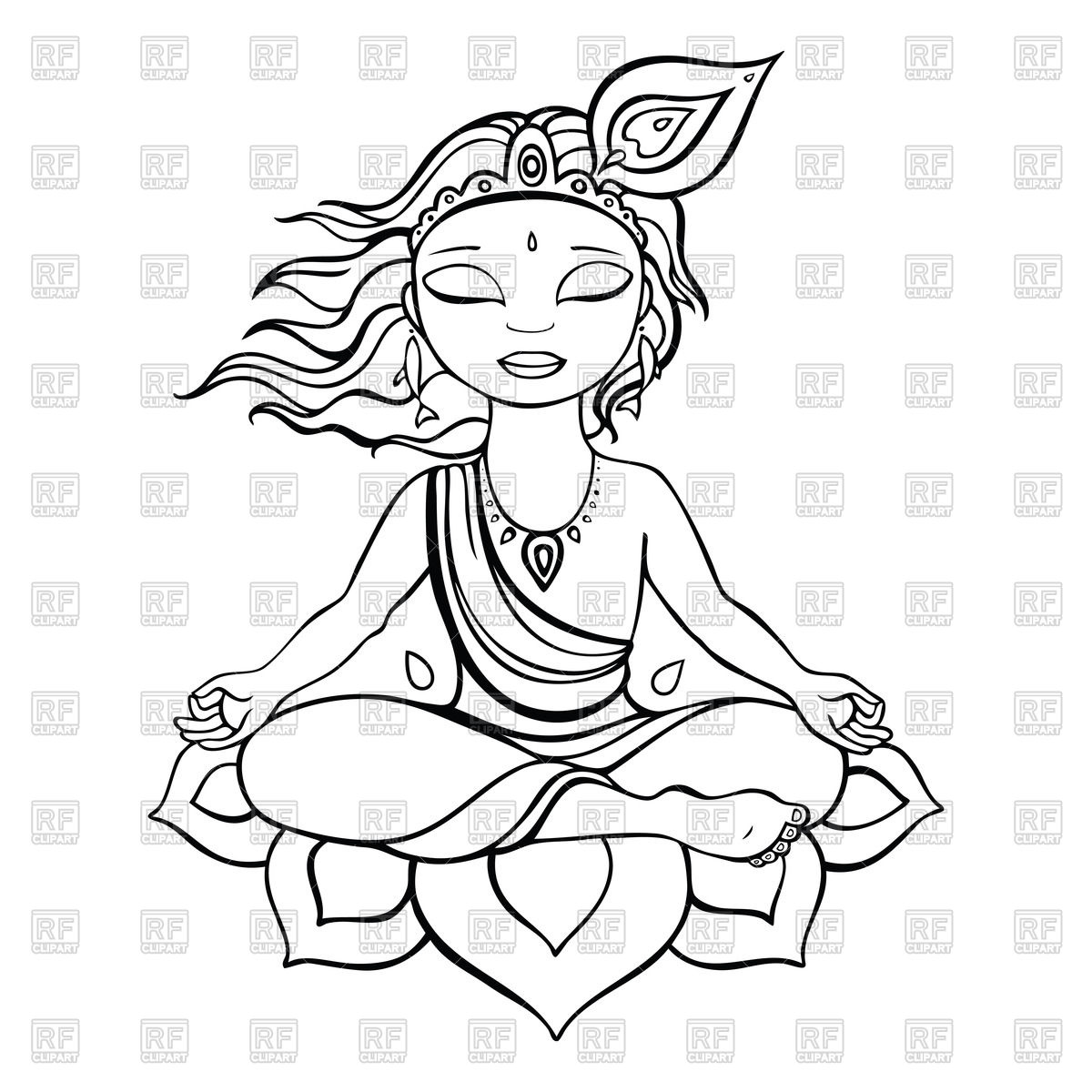 Meditation Drawing at GetDrawings | Free download