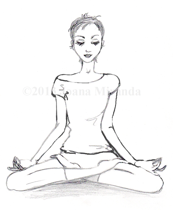 Meditation Pose Drawing at GetDrawings Free download