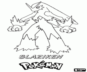 Mega Blaziken Drawing at GetDrawings | Free download