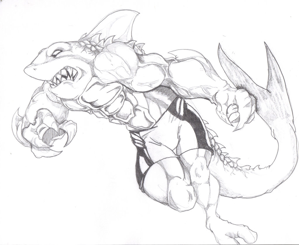 Megalodon Shark Drawing at GetDrawings | Free download
