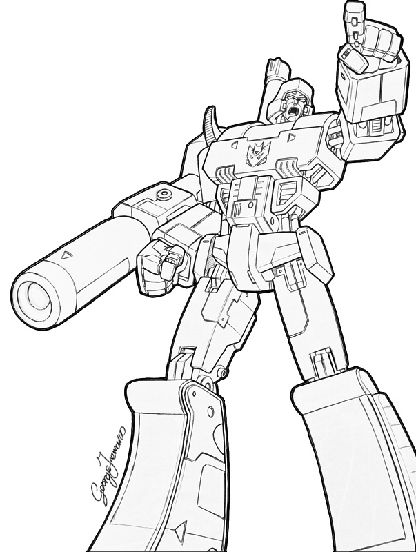 Megatron Drawing at GetDrawings | Free download