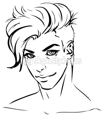 Men Hair Drawing at GetDrawings | Free download