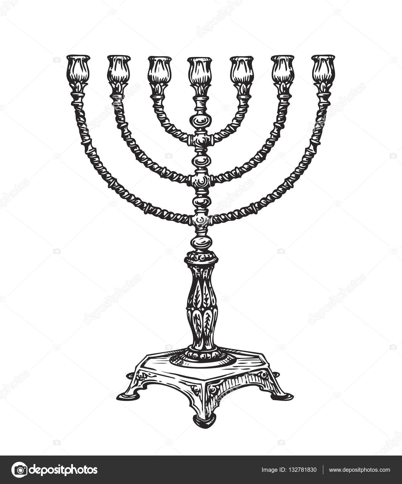 Menorah Drawing at GetDrawings | Free download