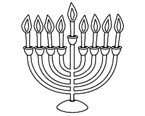 Menorah Drawing at GetDrawings | Free download