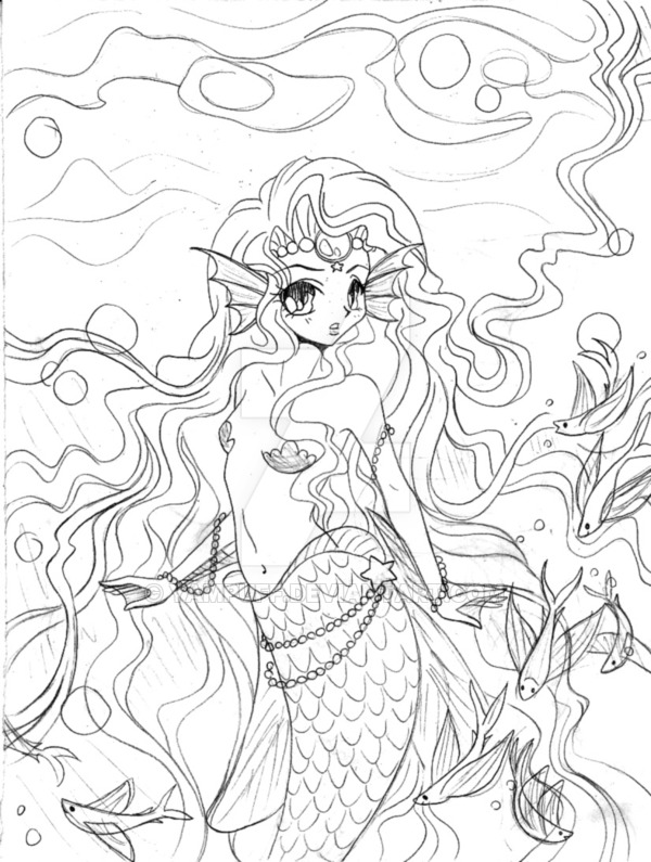 mermaid-hair-drawing-at-getdrawings-free-download