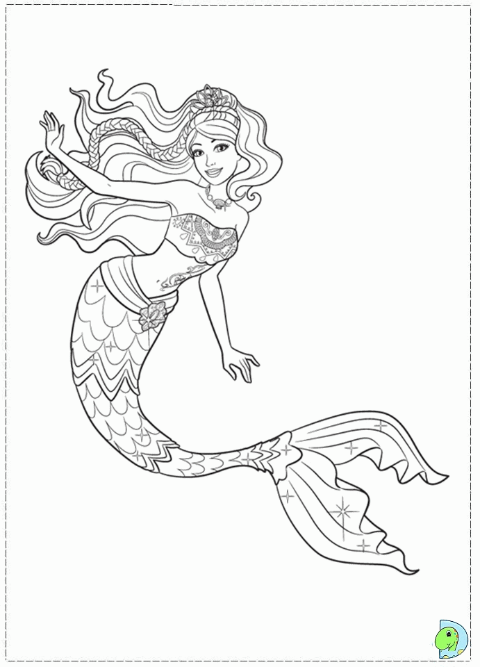 27+ Fancy Cute Mermaid Coloring Pages