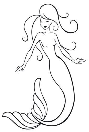 Mermaid Tattoo Drawing at GetDrawings | Free download