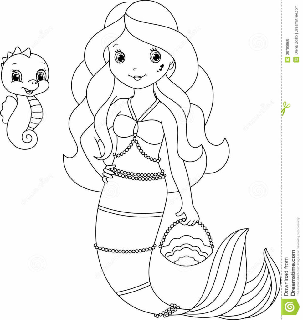 Featured image of post Easy Printable Mermaid Easy Mermaid Coloring Pages : These half woman, half fish creatures have been part of legends of sailors for centuries that it is difficult today to know the origin.