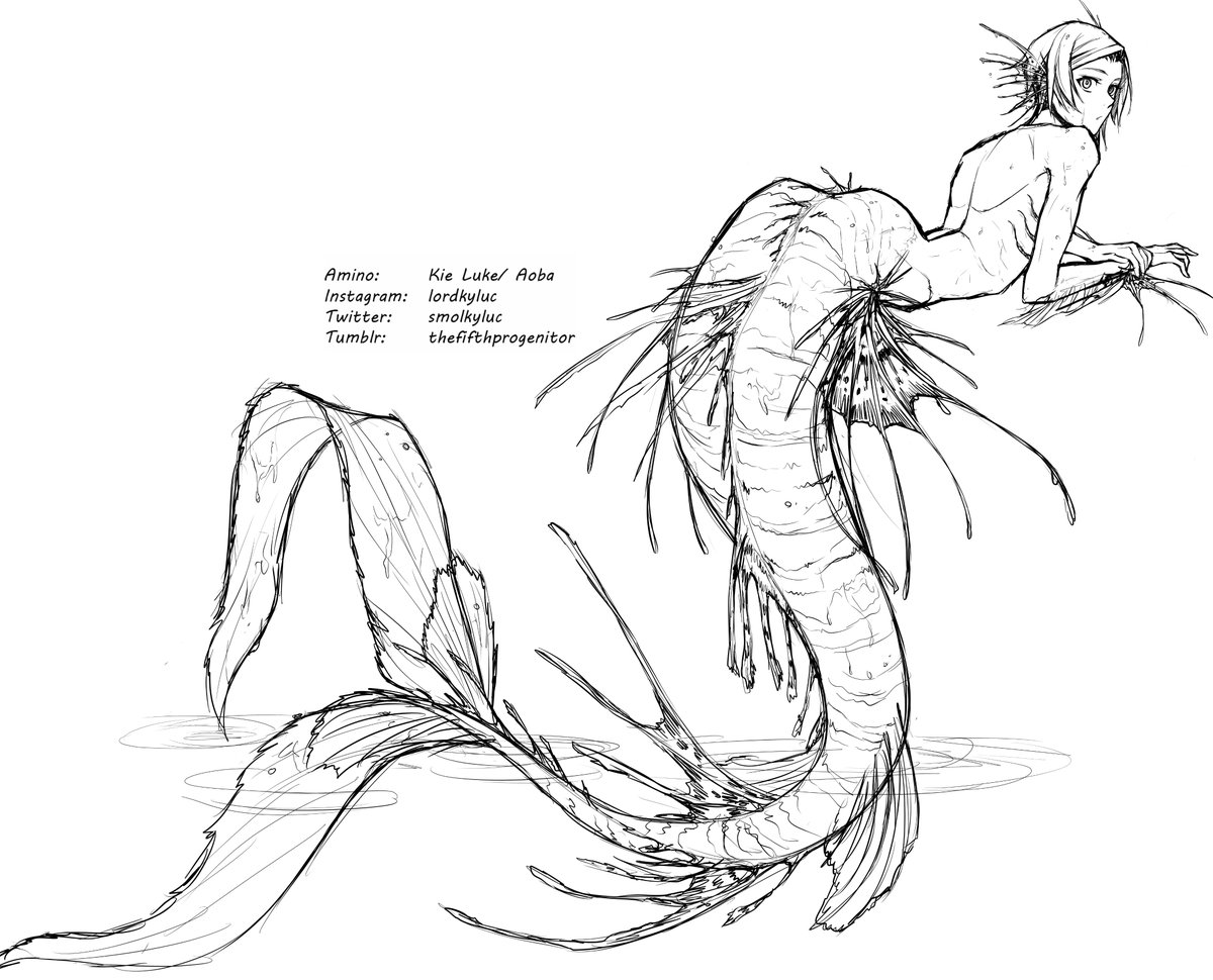 Merman Drawing at GetDrawings | Free download