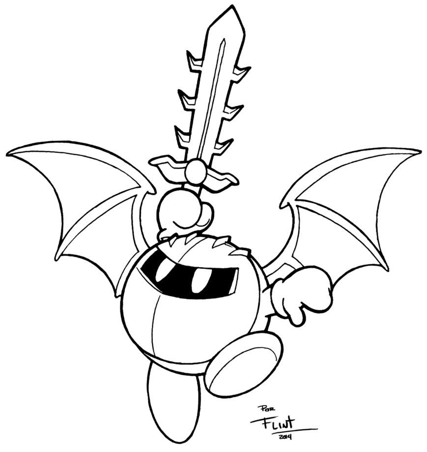 Meta Knight Drawing at GetDrawings | Free download