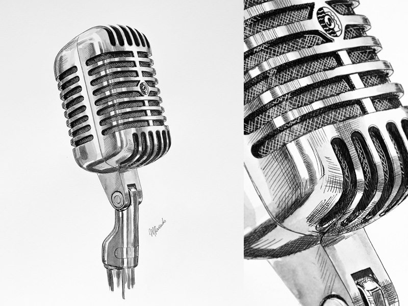 Mic Drawing at GetDrawings | Free download