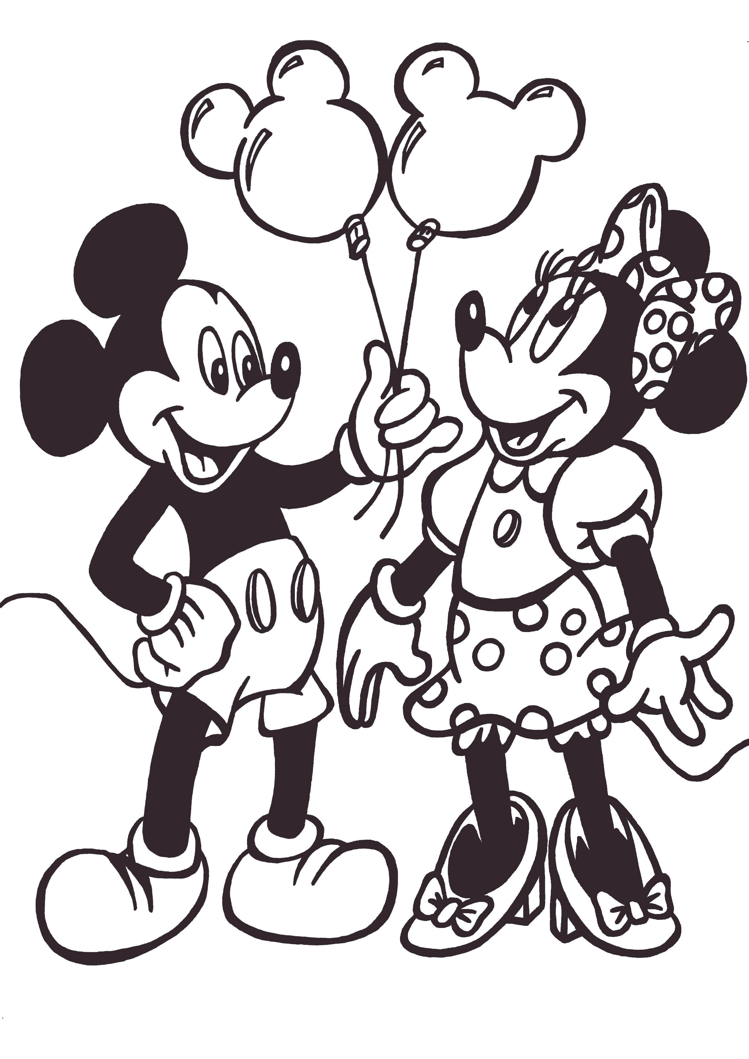 Mickey And Minnie Mouse Drawing at GetDrawings | Free download