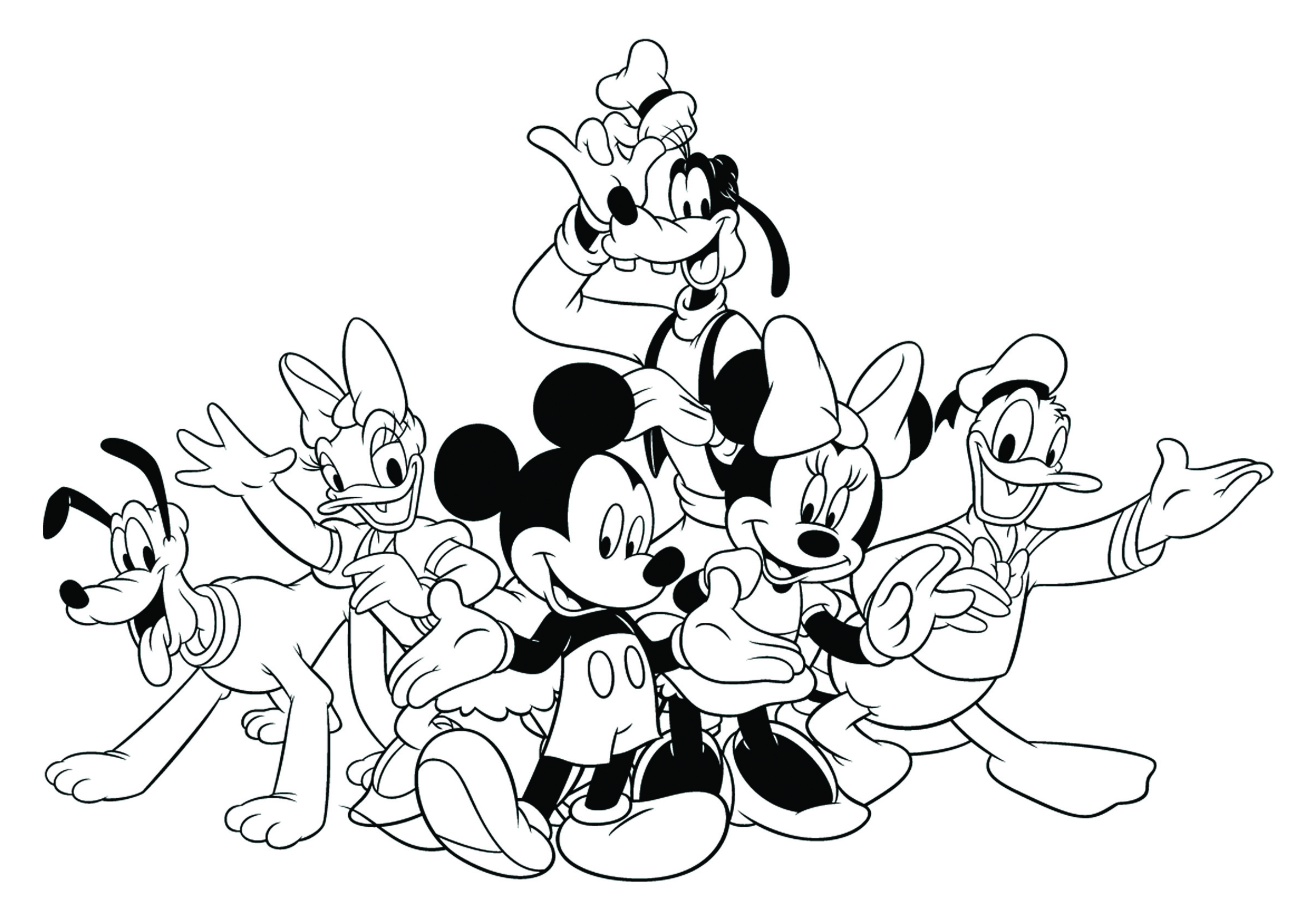 Mickey Mouse And Friends Drawing At GetDrawings Free Download