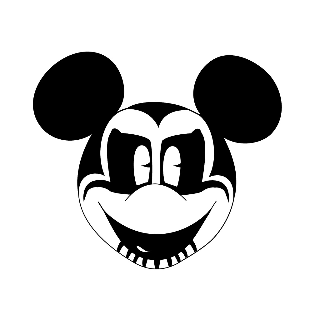 1024x1024 Mickey Mouse Head Drawing Picture.