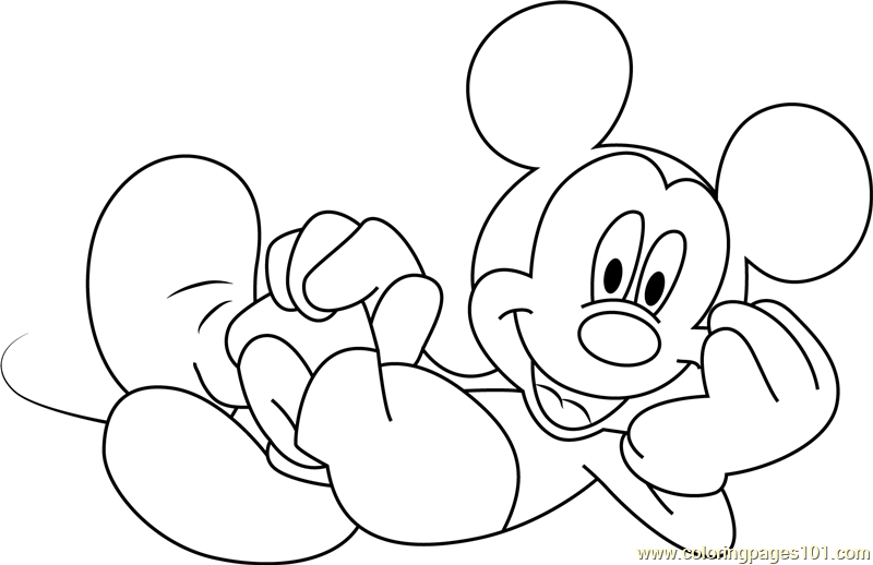 Mickey Mouse Line Drawing at GetDrawings | Free download