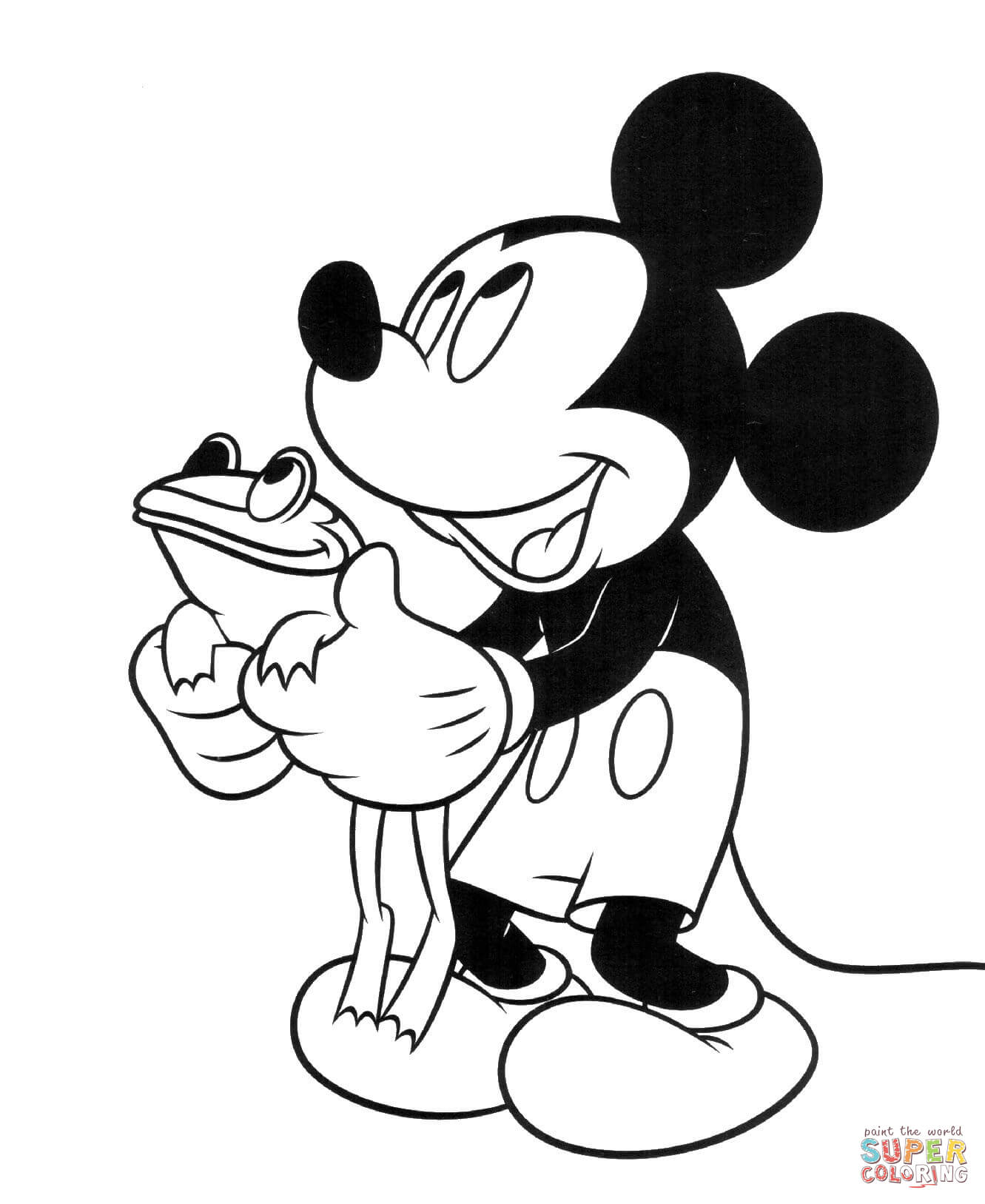 Mickey Mouse Outline Drawing at GetDrawings | Free download