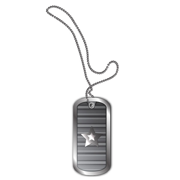 Military Dog Tags Drawing at GetDrawings | Free download