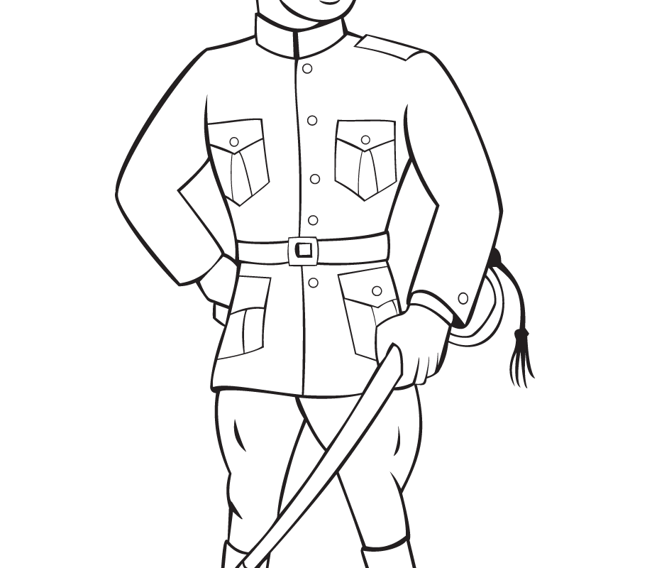 Military Uniform Drawing