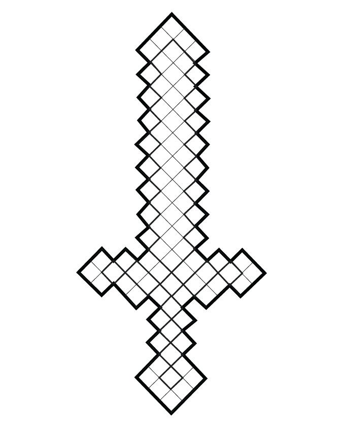 Minecraft Pickaxe Drawing at GetDrawings | Free download