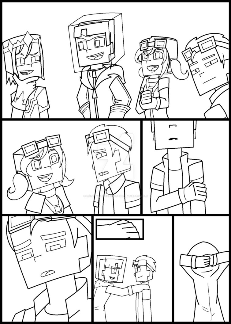 Minecraft Story Mode Drawing at GetDrawings | Free download
