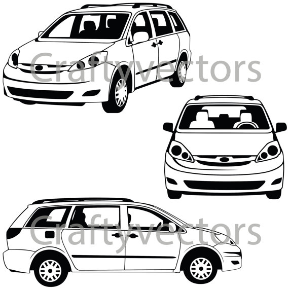 Minivan Drawing at GetDrawings | Free download