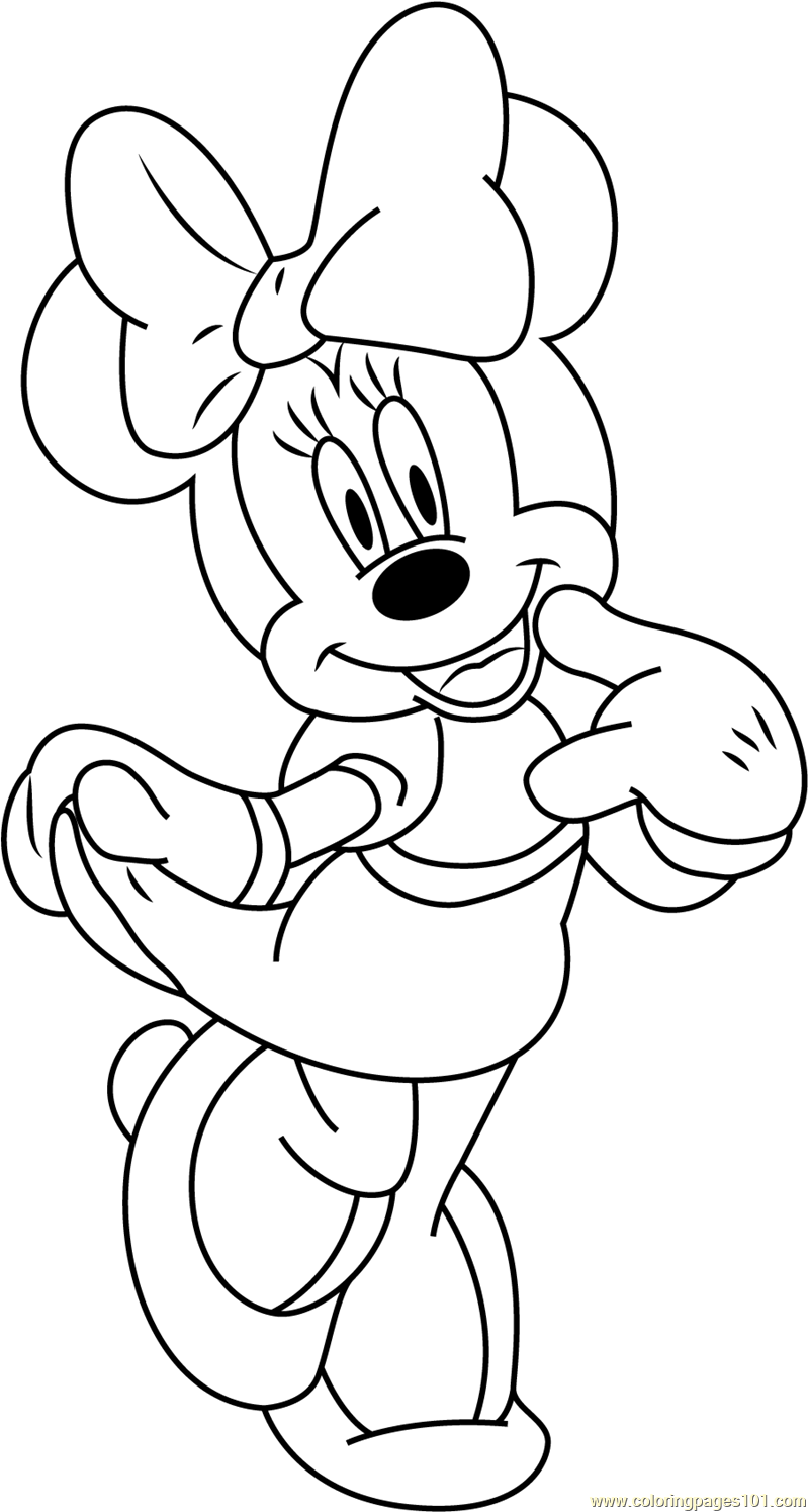 Minnie Mouse Line Drawing at GetDrawings Free download
