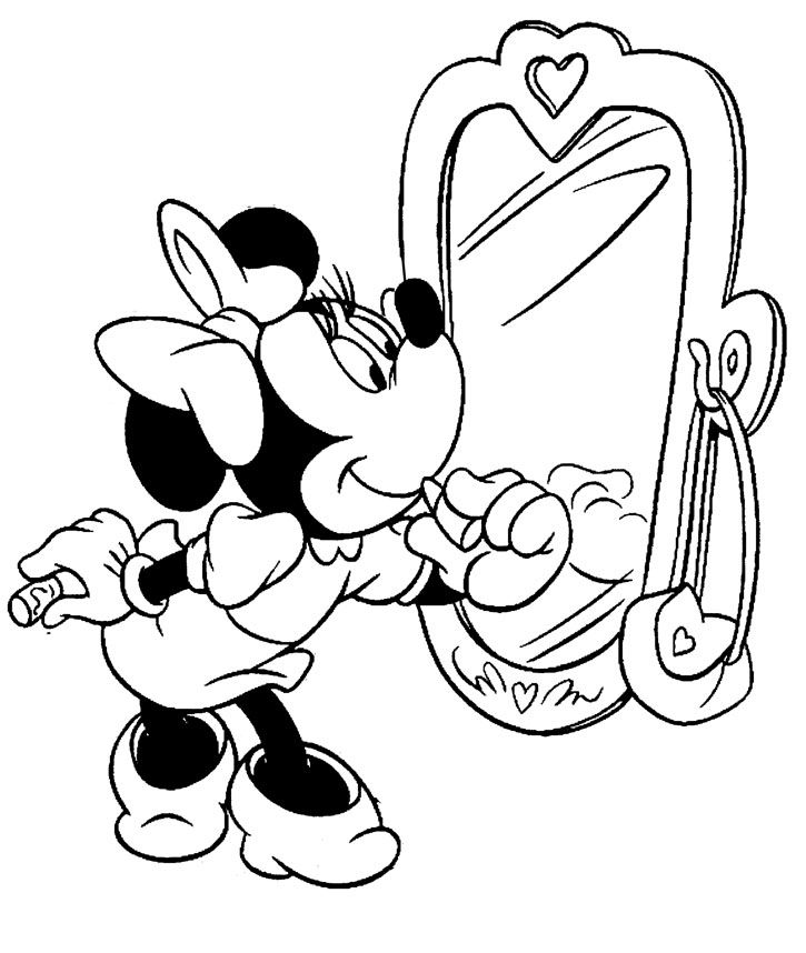 Minnie Mouse Line Drawing at GetDrawings | Free download