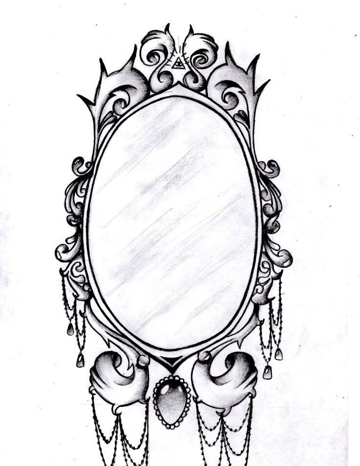 Mirror Reflection Sketch at PaintingValley.com | Explore collection of