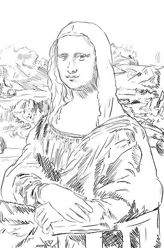 Mona Lisa Drawing At Getdrawings Free Download