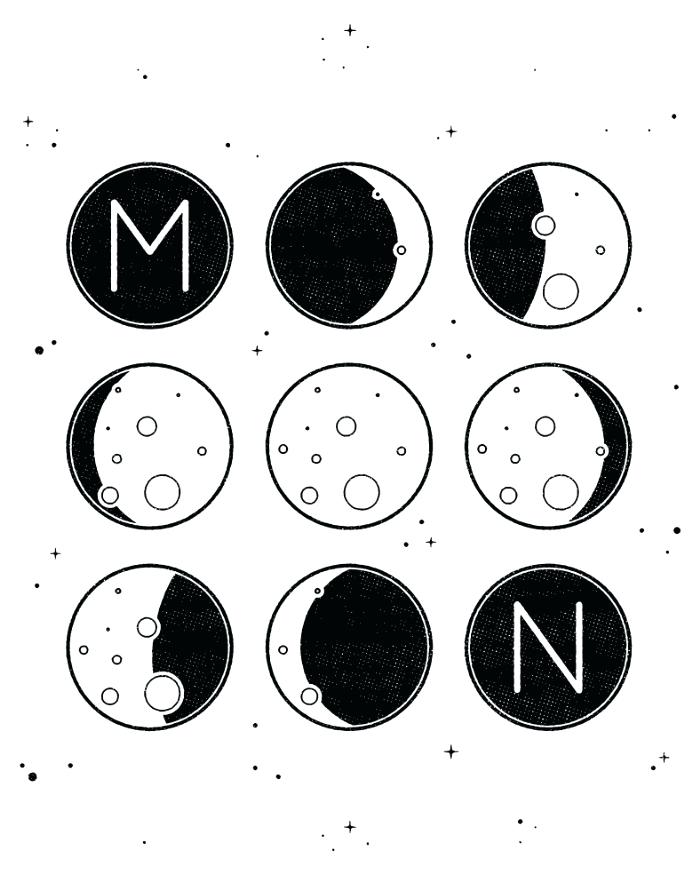 Moon Phases Drawing at GetDrawings | Free download