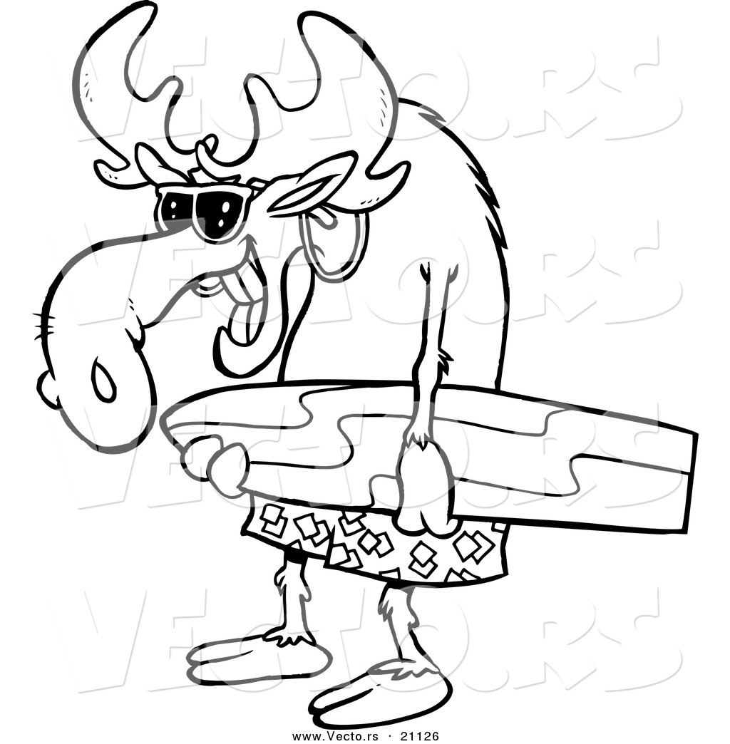 Moose Drawing Cartoon at GetDrawings | Free download
