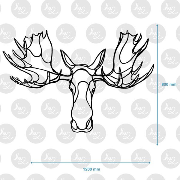 Moose Head Drawing at GetDrawings | Free download