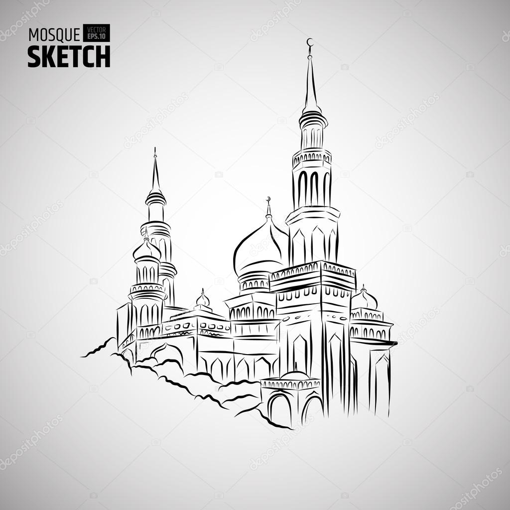 Рисунки карандашом тату мечеть