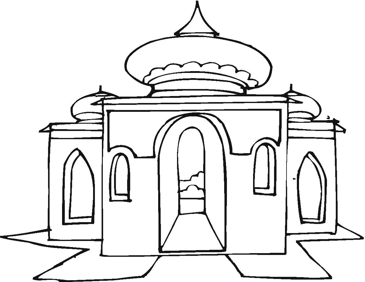 Mosque Drawing For Kids at GetDrawings | Free download