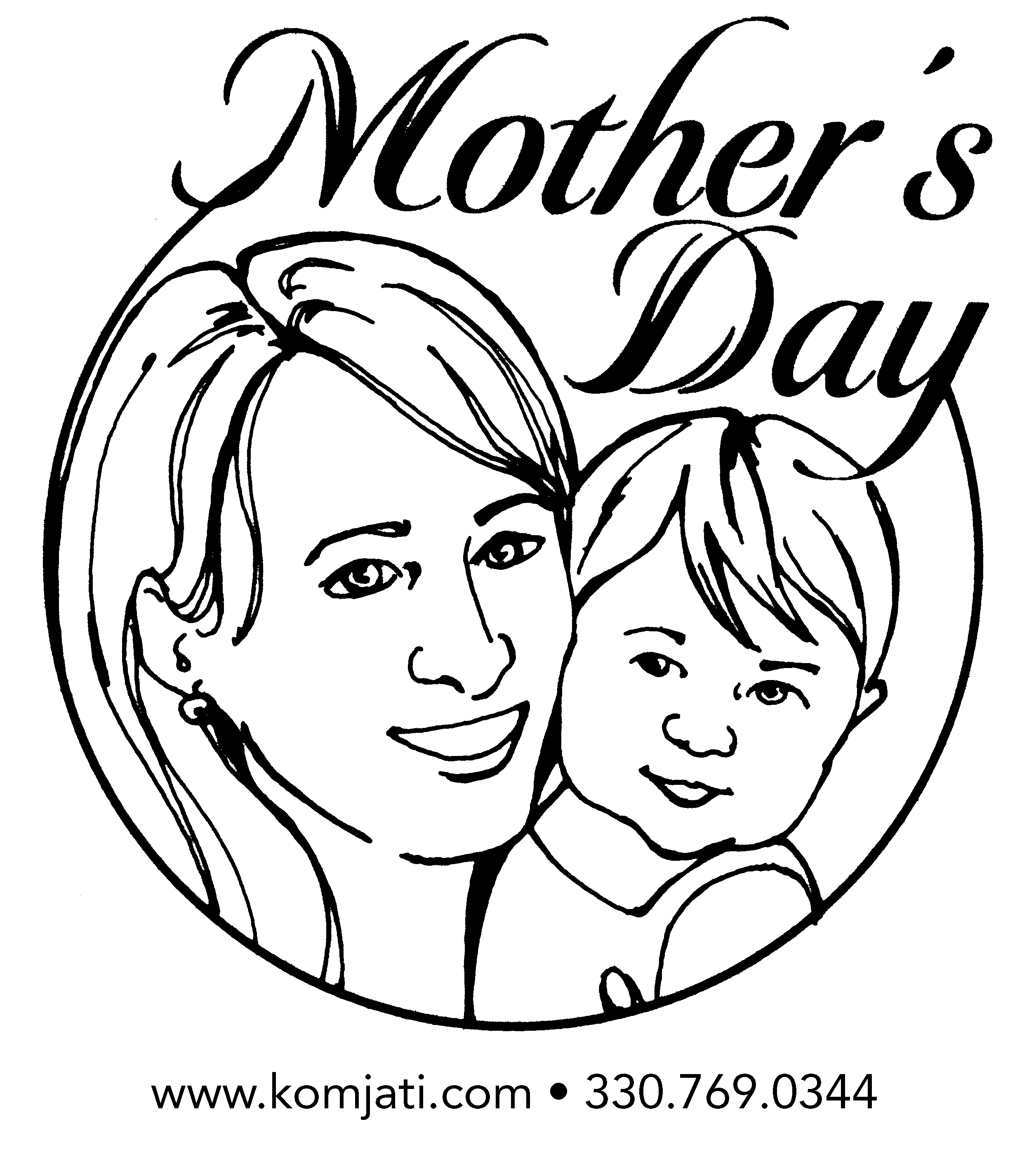 Mothers Day Drawing Mother Holding Child Sketch at