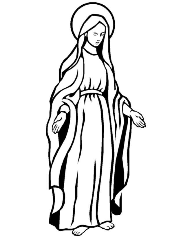 Mother Mary Drawing at GetDrawings Free download