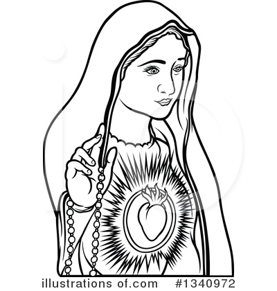 Mother Mary Drawing at GetDrawings | Free download