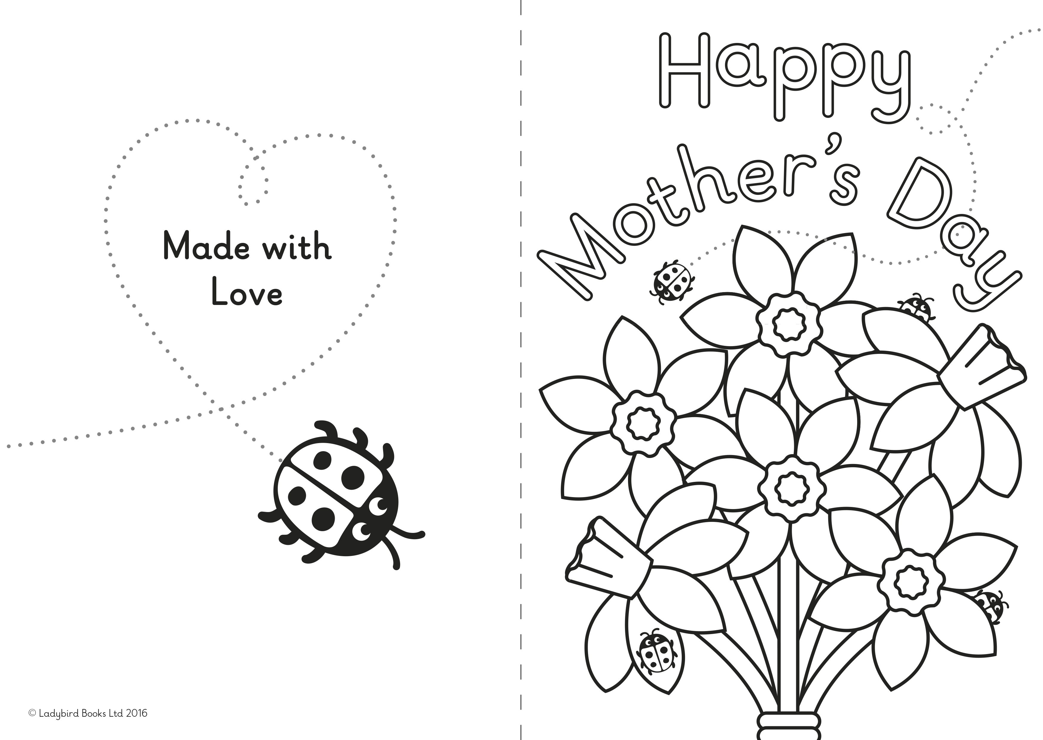 Шаблон открытки ко Дню матери