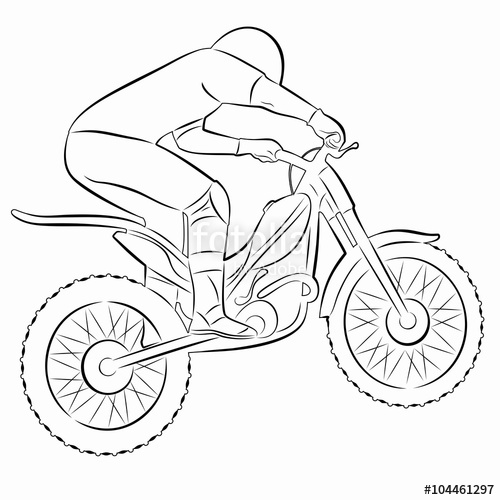 motocross drawing at getdrawings  free download