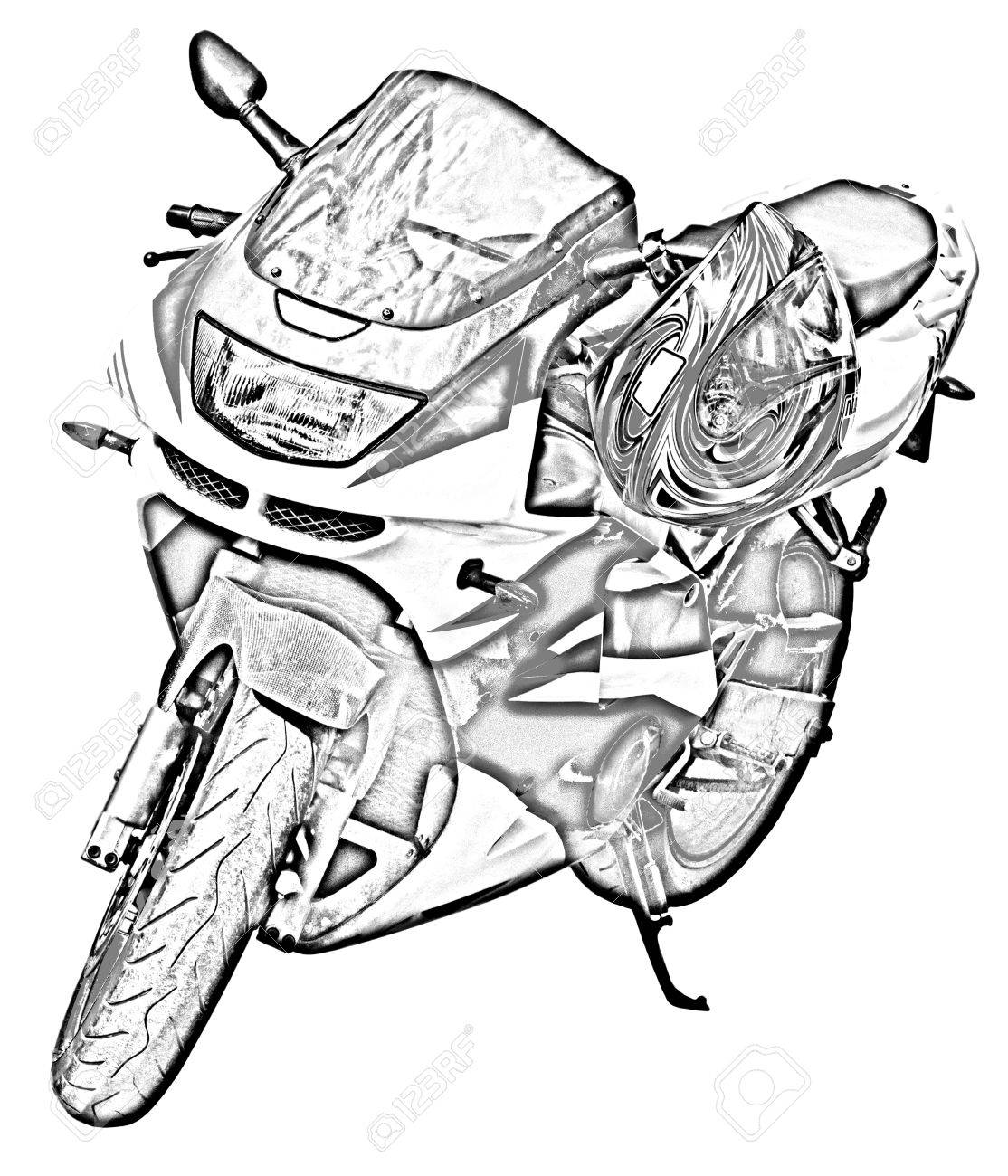 Motorcycle Cartoon Drawing at GetDrawings | Free download