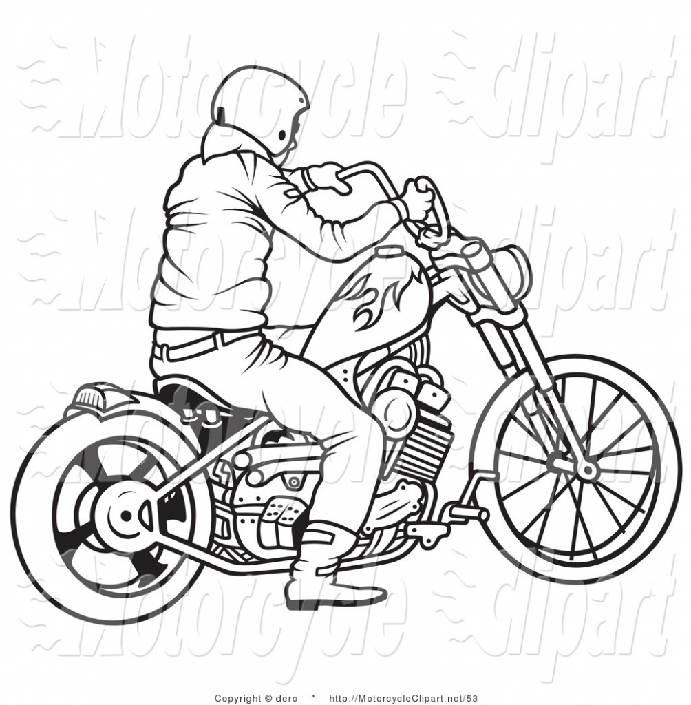 Motorcycle Cartoon Drawing at GetDrawings Free download